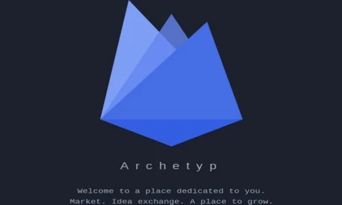 Archetyp Market interface screenshot — closed market, multisig and ETH escrow history